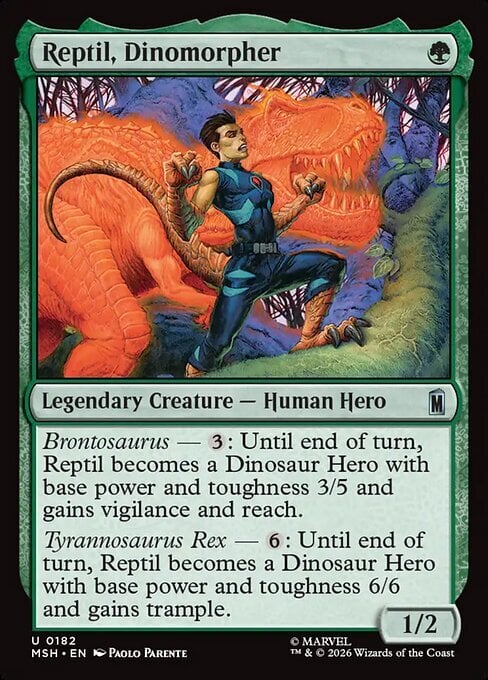 Reptil, Dinomorpher Card Front