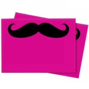Mustachio Sleeves (Pink)