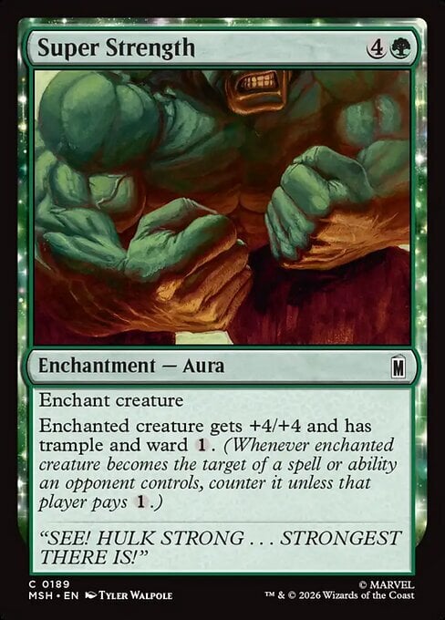 Super Strength Card Front