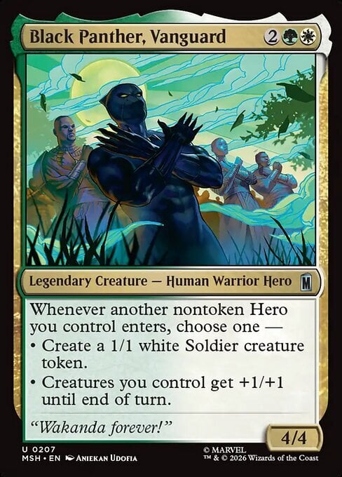 Black Panther, Vanguard Card Front