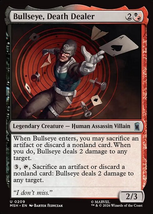 Bullseye, Death Dealer Frente
