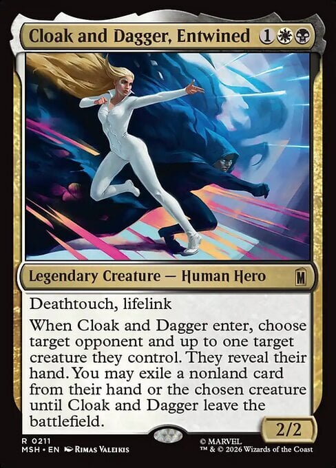 Cloak and Dagger, Entwined Card Front