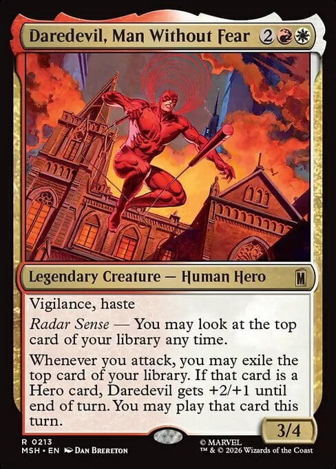 Daredevil, Man Without Fear Card Front