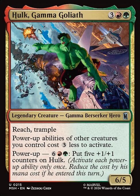 Hulk, Gamma Goliath Card Front
