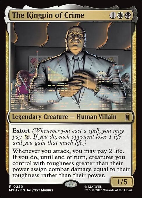 The Kingpin of Crime Card Front