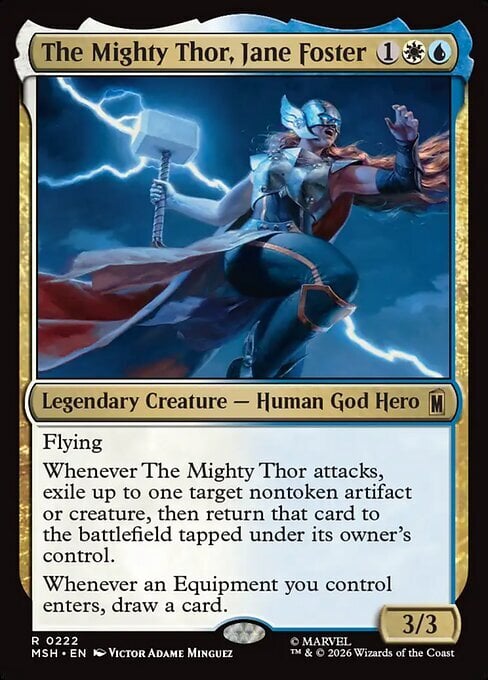The Mighty Thor, Jane Foster Card Front