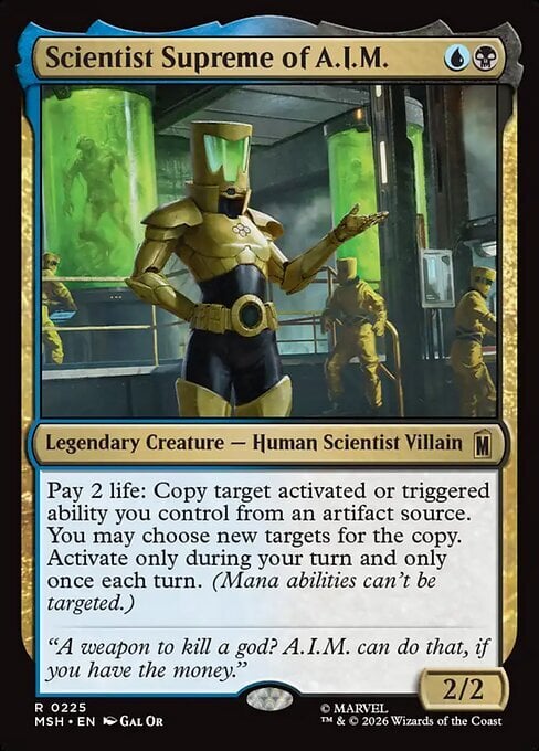 Scientist Supreme of A.I.M. Card Front