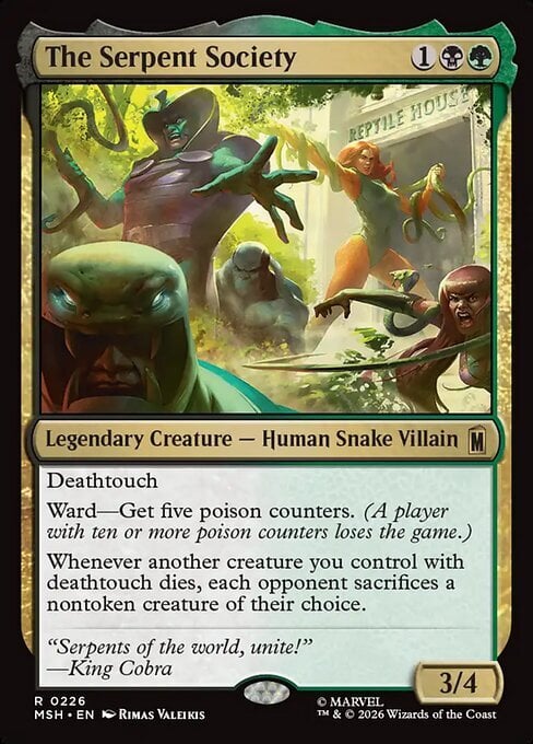 The Serpent Society Card Front