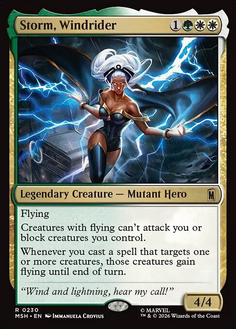 Storm, Windrider Card Front