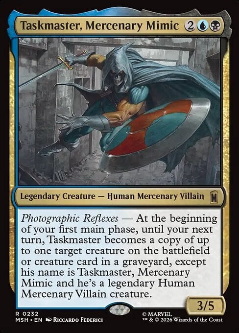 Taskmaster, Mercenary Mimic Card Front
