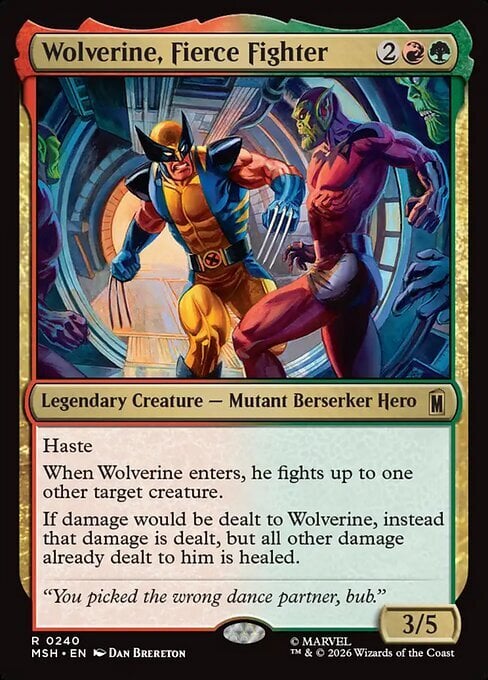 Wolverine, Fierce Fighter Frente