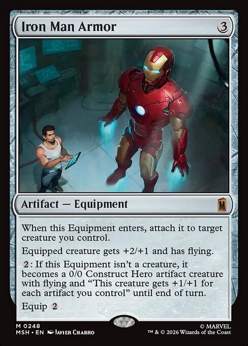 Iron Man Armor Card Front
