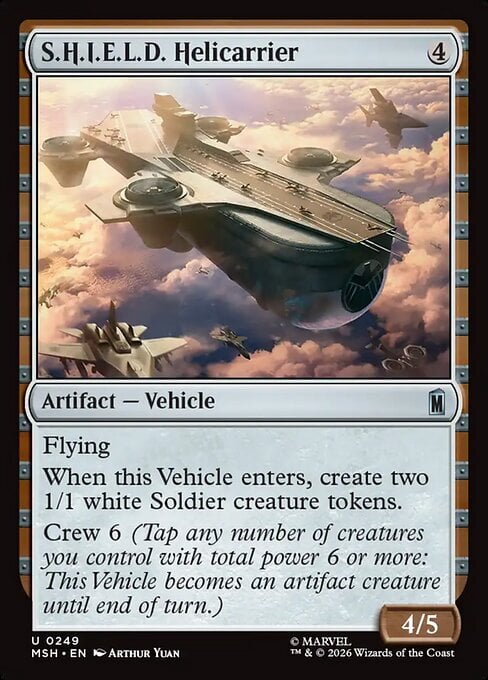 S.H.I.E.L.D. Helicarrier Card Front