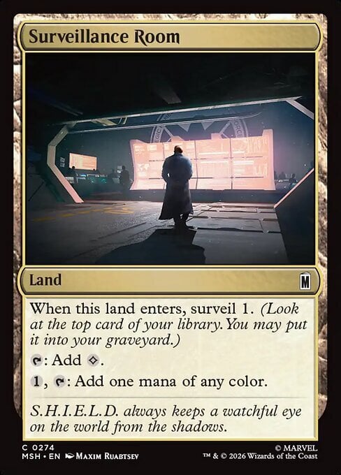Surveillance Room Card Front