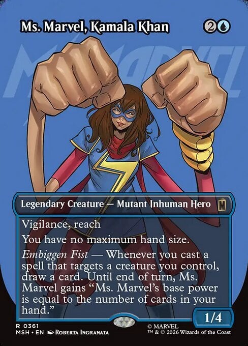 Ms. Marvel, Kamala Khan Card Front