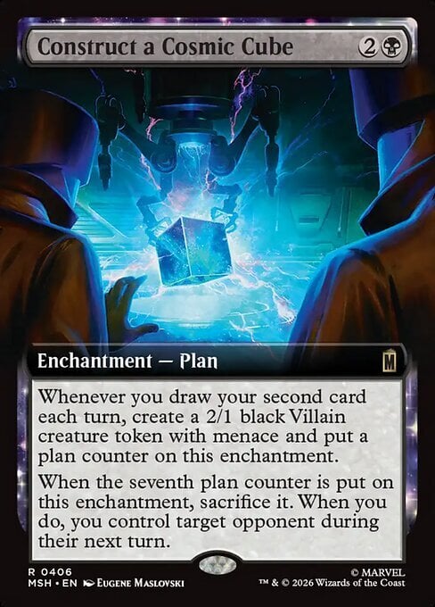 Construct a Cosmic Cube Card Front