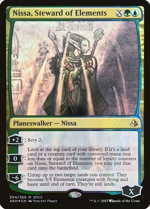Nissa, Guardiana degli Elementi Card Front
