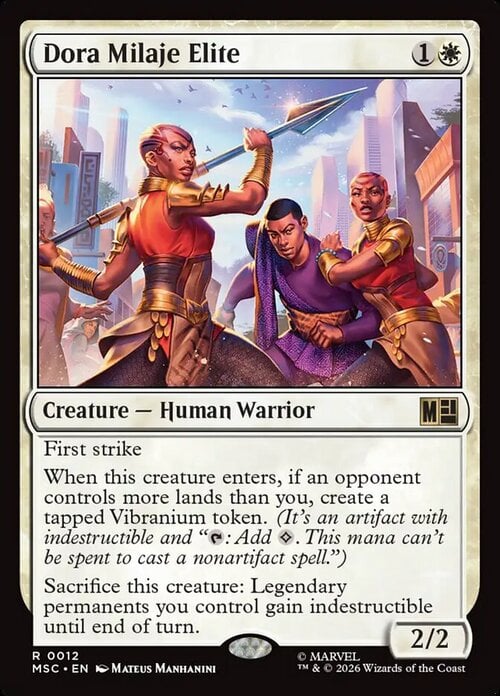 Dora Milaje Elite Card Front
