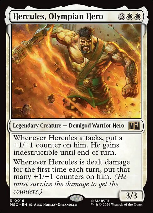 Hercules, Olympian Hero Card Front