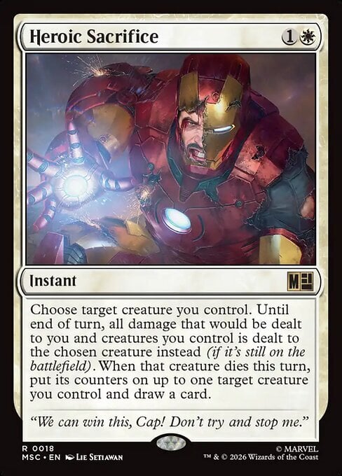 Heroic Sacrifice Card Front