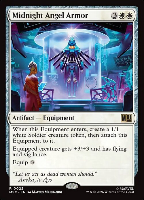 Midnight Angel Armor Card Front