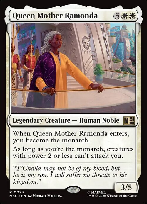 Queen Mother Ramonda Card Front