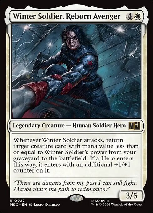 Winter Soldier, Reborn Avenger Card Front