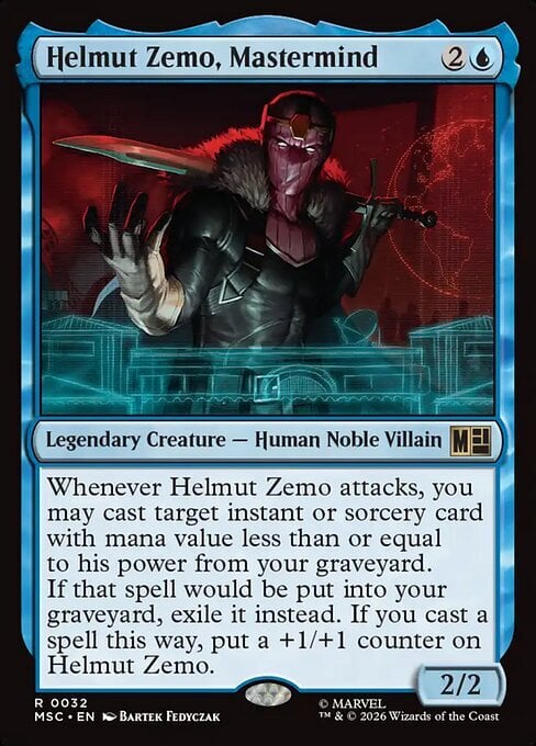 Helmut Zemo, Mastermind Card Front