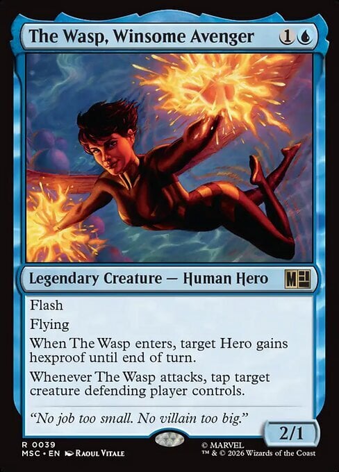 The Wasp, Winsome Avenger Card Front