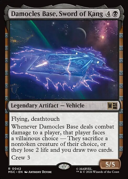 Damocles Base, Sword of Kang Card Front