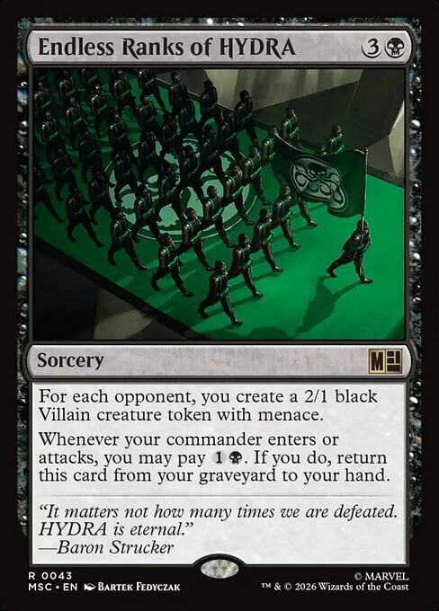 Endless Ranks of HYDRA Card Front