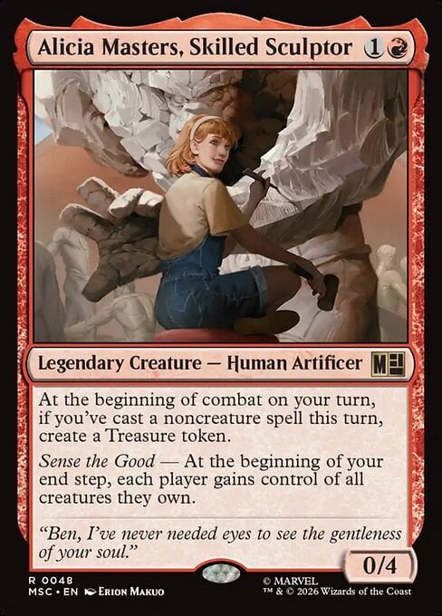 Alicia Masters, Skilled Sculptor Card Front