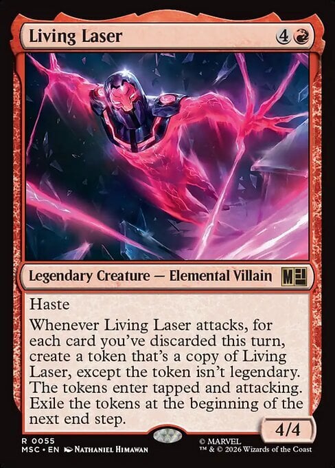 Living Laser Card Front