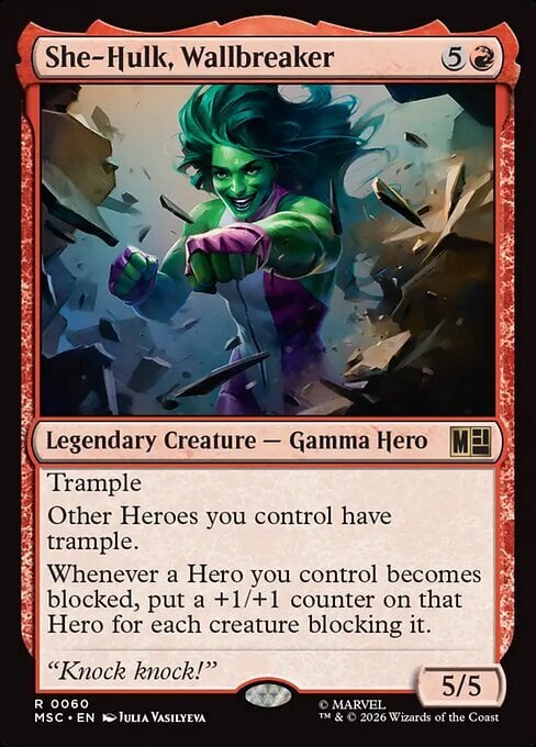She-Hulk, Wallbreaker Card Front