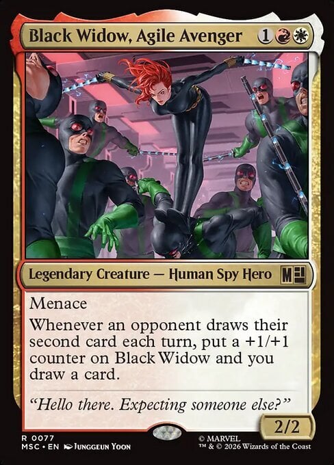 Black Widow, Agile Avenger Card Front