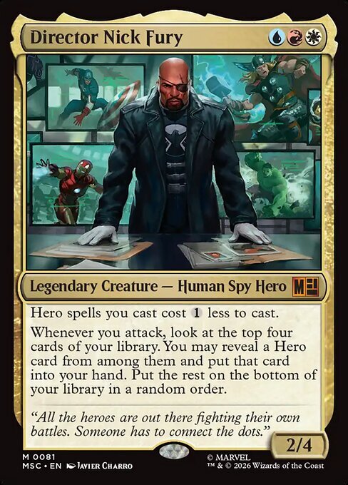 Director Nick Fury Card Front