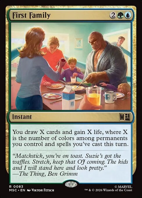 First Family Card Front
