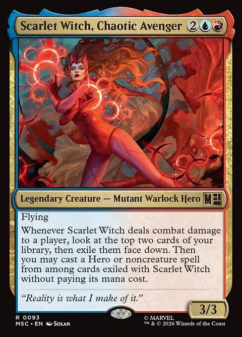 Scarlet Witch, Chaotic Avenger Card Front