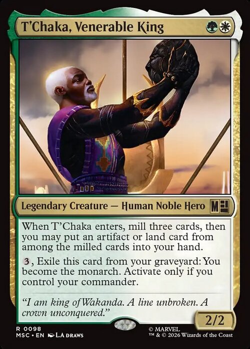 T'Chaka, Venerable King Card Front