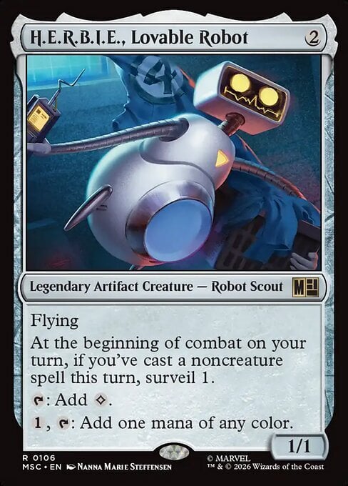 H.E.R.B.I.E., Lovable Robot Frente