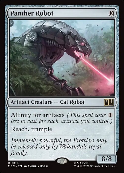 Panther Robot Card Front