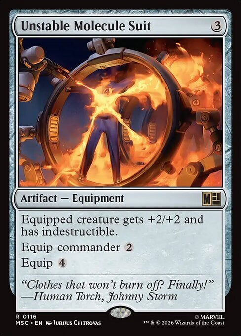 Unstable Molecule Suit Card Front