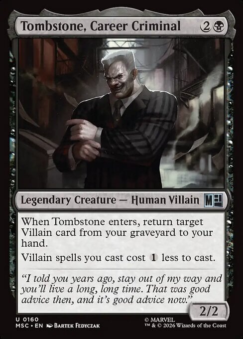 Lapide, Criminale in Carriera Card Front