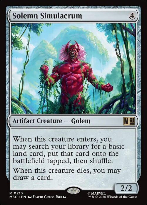 Simulacro Solenne Card Front