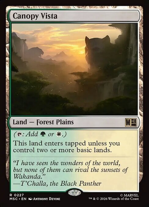 Panorama di Fronde Card Front