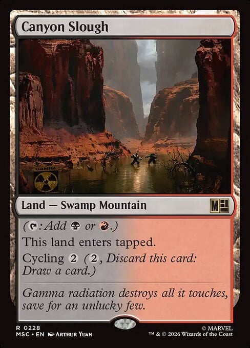 Acquitrino del Canyon Card Front