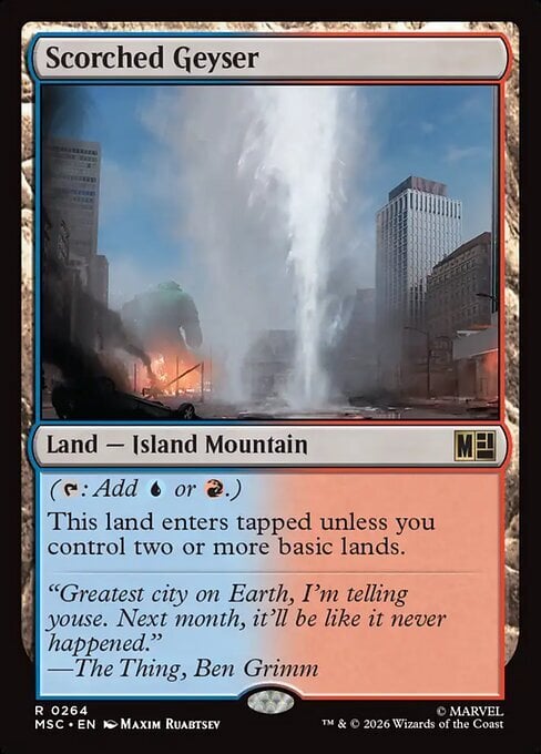 Scorched Geyser Card Front