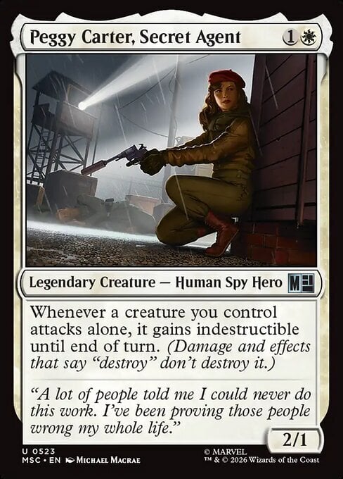 Peggy Carter, Secret Agent Card Front