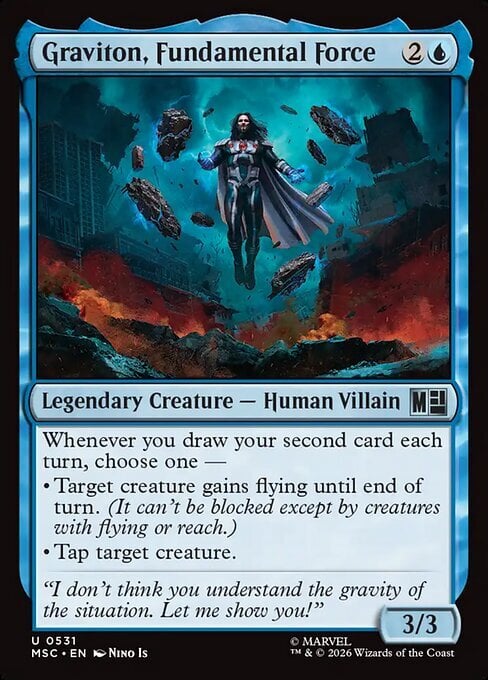 Graviton, Fundamental Force Card Front