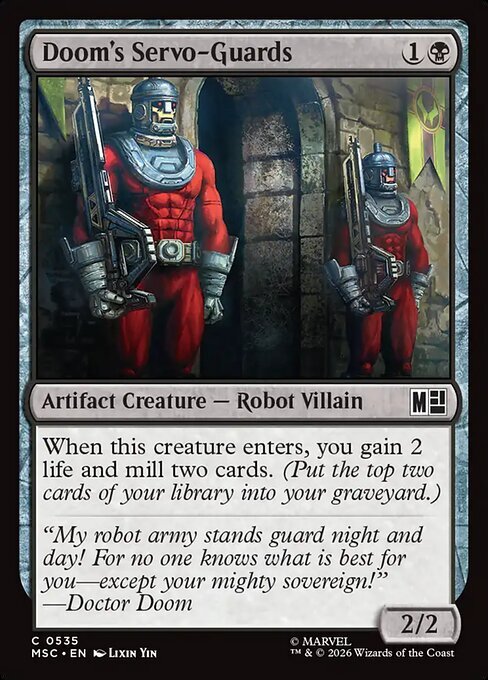 Doom's Servo-Guards Card Front